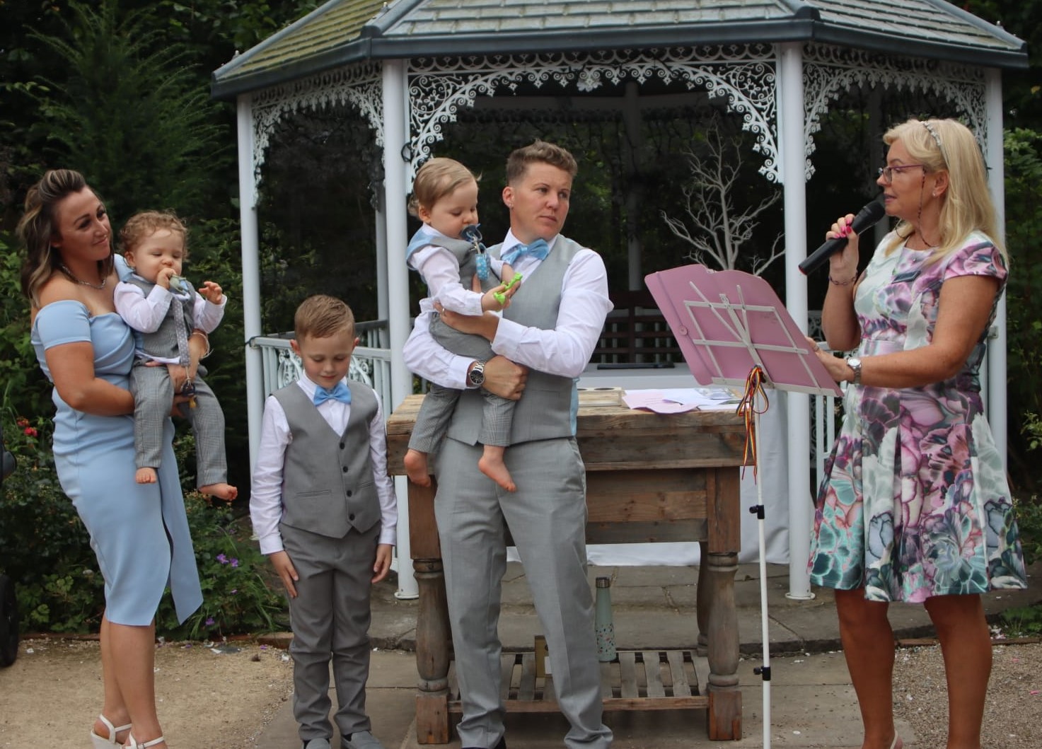 Delighted-parents-at-their-three-sons-naming-ceremony